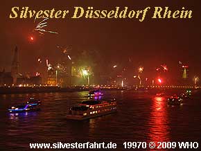 Silvester Düsseldorf auf dem Rhein, Silvesterfeuerwerk